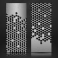 Hexagon Metal Banner N13