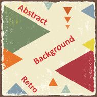 Avant-Garde retro triangle background