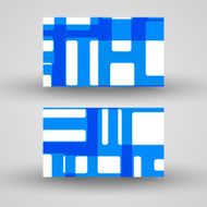 Vector business-card set for your design N490