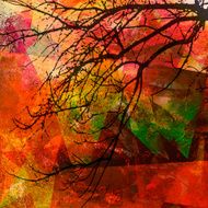 colorful fall mixed media N2