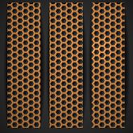 Hexagon Metal Banner N14