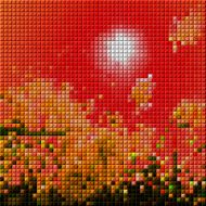 abstract colorful mosaic check landscape pattern background N2