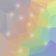 Abstract rainbow colored geometric background with glaring lights