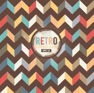 Textured and colorful retro chevron pattern background N4
