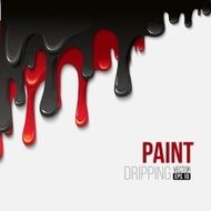 Paint colorful dripping background vector illustration N5