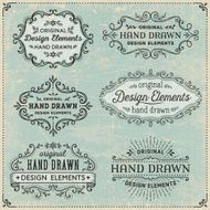 Hand Drawn Frames and Banners N2