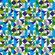 Bright seamless pattern with geometric figures colorful mosaic N5