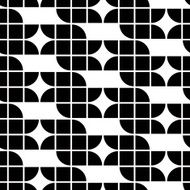 Black and white geometric abstract seamless pattern contrast N2