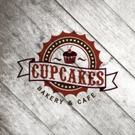 Vector Bakery Retro Label on the old wood texture N6