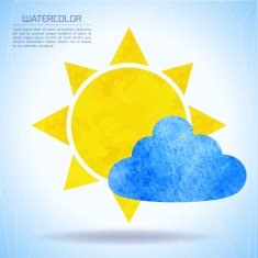 Watercolor weather background N2