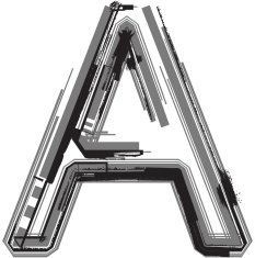 Grunge Font LETTER A N5