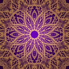 Gold lace ornament