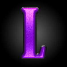 vector violet plastic figure l