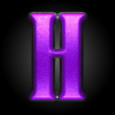 vector violet plastic figure h