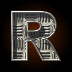 vector metal construction figure r N2