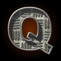 vector metal construction figure q N2