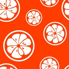 Abstract citrus fruit seamless pattern Vector illustration N9
