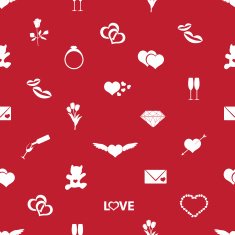 valentine's day and love red pattern eps10