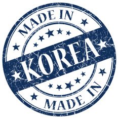 Made In Korea blue stamp