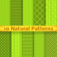 Natural vector seamless patterns (tiling) N2