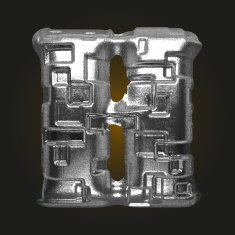 vector metal figure h N2