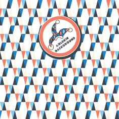 seamless pattern of triangles on a white background N2