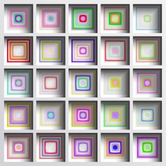 3d geometric background with shadows paper look graphic N8
