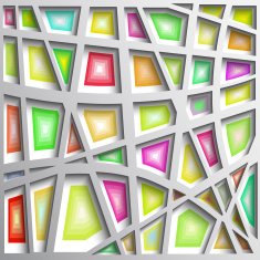 3d geometric background with shadows paper look graphic N10