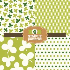 Set of patterns for St Patrick's Day