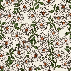 Abstract floral backgrounds camomile ornament N2