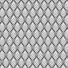 Abstract Black Line Lace Pattern vector