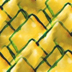 art avant-garde hand paint yellow green background seamless wal