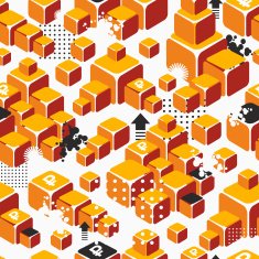 Business seamless pattern with gold ingots