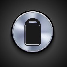 vector metal icon on gray background Eps10 N29