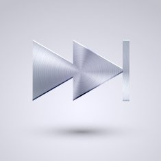 Vector full metal icon on blue background Eps10 N61
