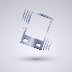 Vector full metal icon on blue background Eps10 N63