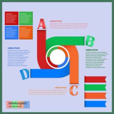 Business flowchart infographics element N2