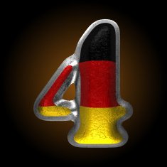 Vector Germany metal figure 4 N2