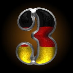 Vector Germany metal figure 3 N2