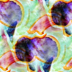 hand blue green paint background seamless wallpaper watercolor