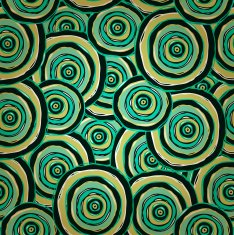 Colorful seamless doodle circle pattern N2