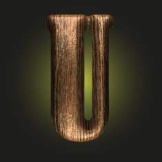 Vector wooden figure N160