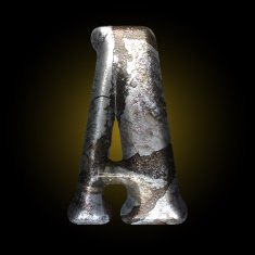 vector old stone letter N69