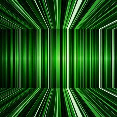 Abstract black and green warped stripes background N2