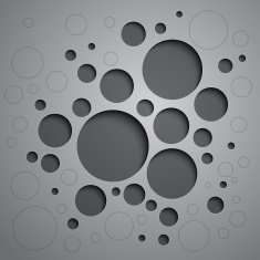 Abstract background with black and white circles N2