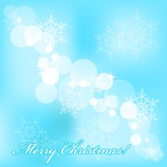 Vector Merry Christmas background with snowflakes