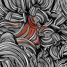 seamless pattern of manually drawn abstract technological drawing N2