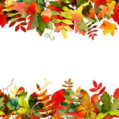 Watercolor Autumn Leaves Background