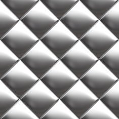 Metal silver checked pattern N13