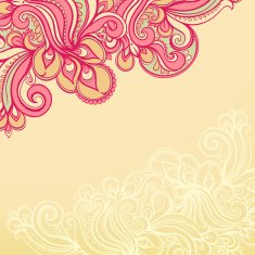 beautiful yellow and pink pattern N2
